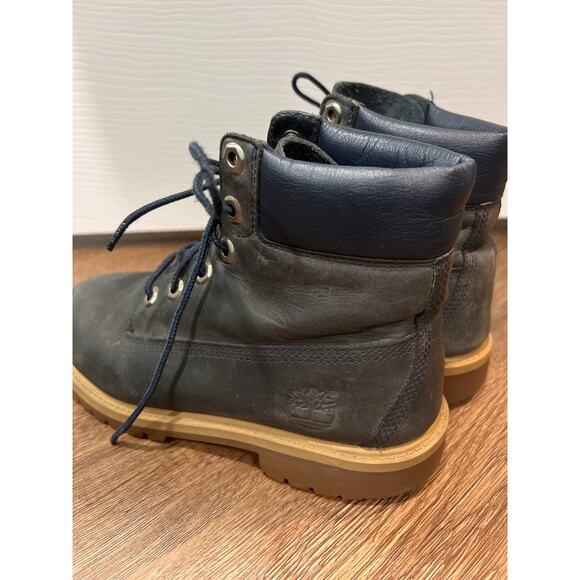 Timberland Premium 6-Inch Boots in Navy Leather EU 37 US 4.5 - Picture 9 of 12